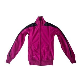Nike Hot Pink Dri-FIT Zip Jacket with Black Trim